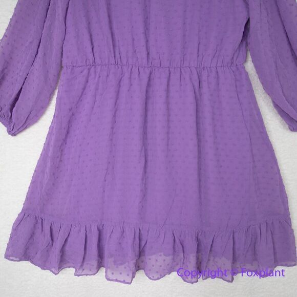 New! City Chic Wild Dobby Dress  lilac purple,  women plus‎ size 18 - Picture 12 of 16